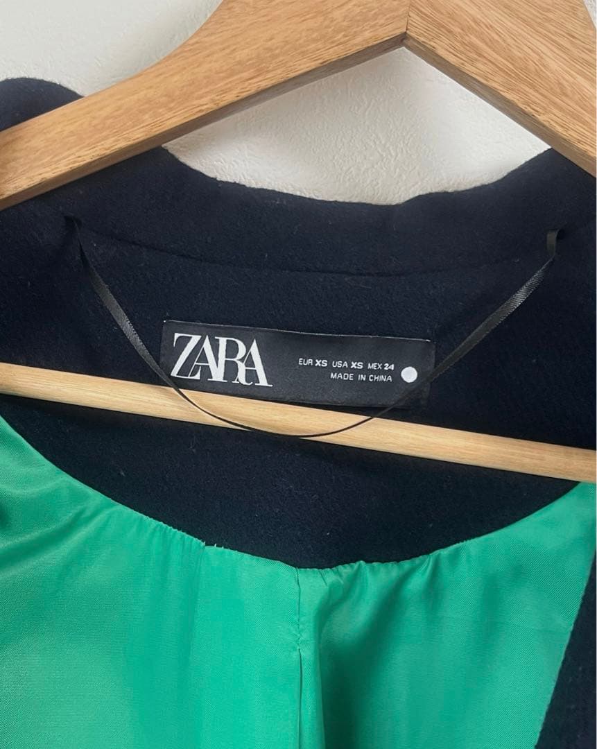 【完売】ザラ ZARA マッチングボンバーコート ジャケットXSサイズ ネイビー