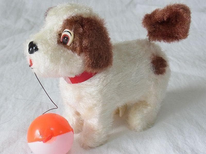 テリア犬のおもちゃ １９６０年代 アルプス 日本製 《箱入り》/ ゼンマイ