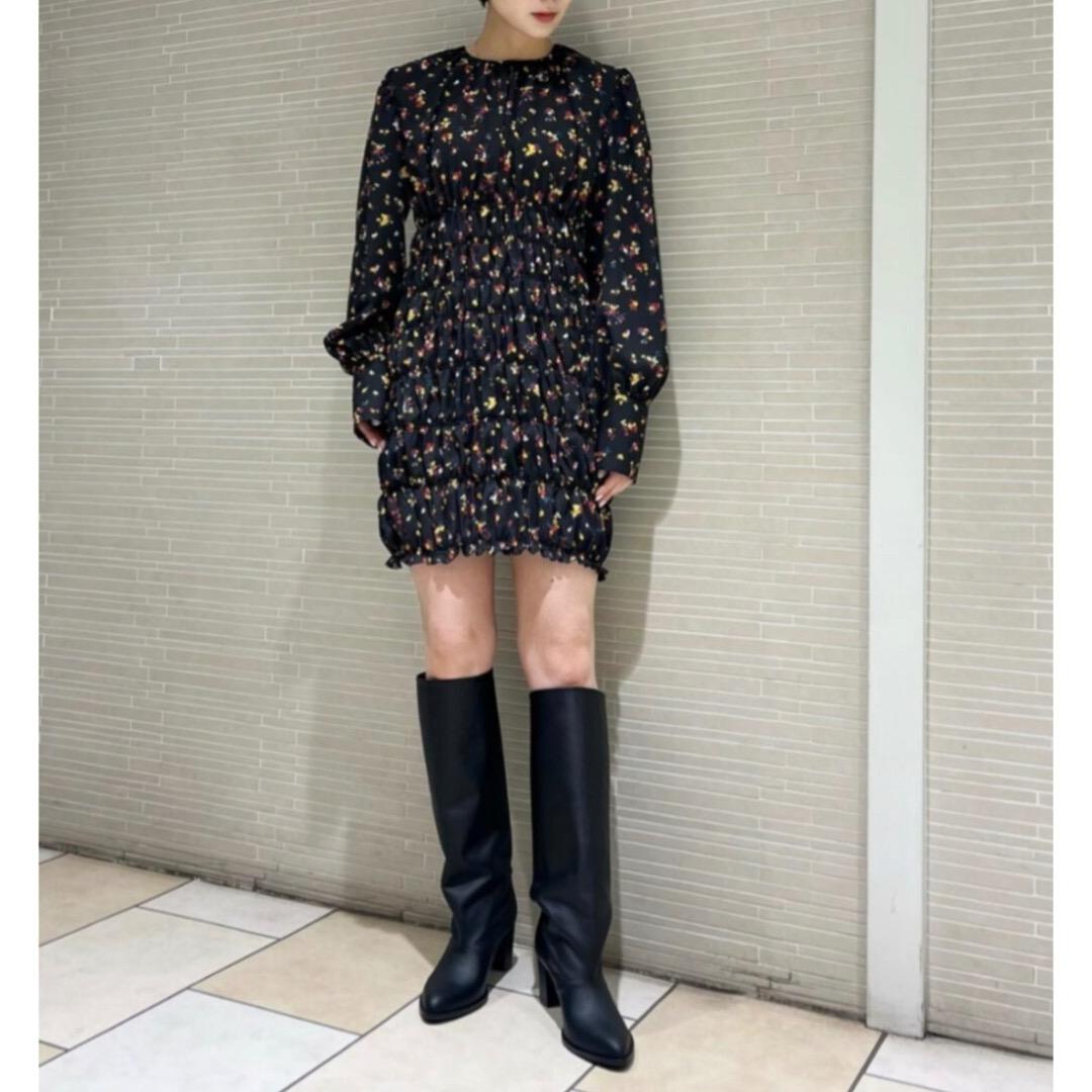 未使用 UNITED ARROWS 22AW ロングブーツ 37 ブラック
