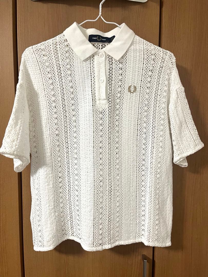 [FRED PERRY/フレッドペリー] 総柄レ―スポロシャツ