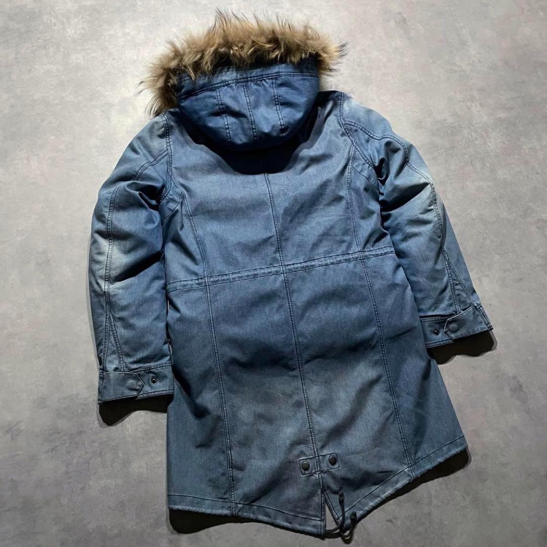 ジャケット・アウター BUFFALO BOBS denim fur military down Y2K