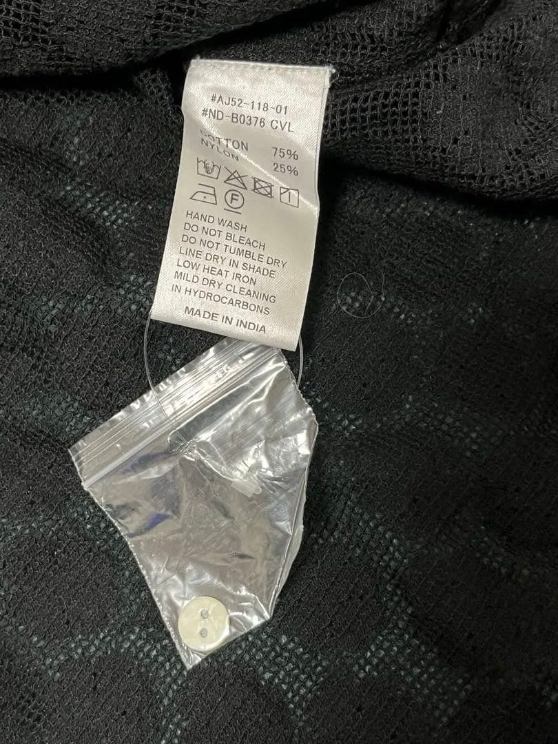 knaページ新品・未使用〖INDIA INDUSTRY〗レース ブラック