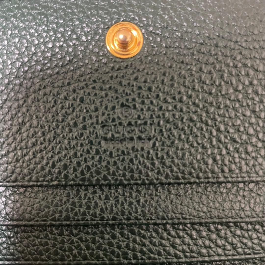 Say　GUCCI ズゥミ チェーンウォレット 緑 レザー