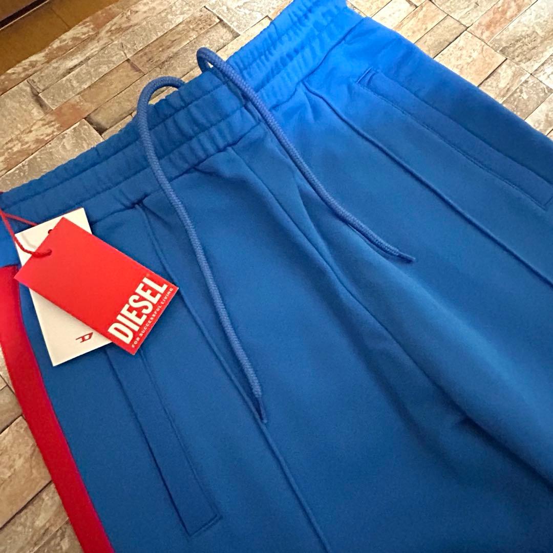 【新品】DIESEL ディーゼル／サイドライン Dロゴ ジャージパンツ S