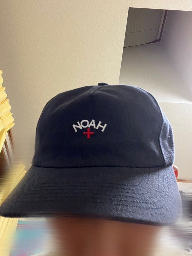 NOAH ネイビーキャップ刺繍ロゴ付き