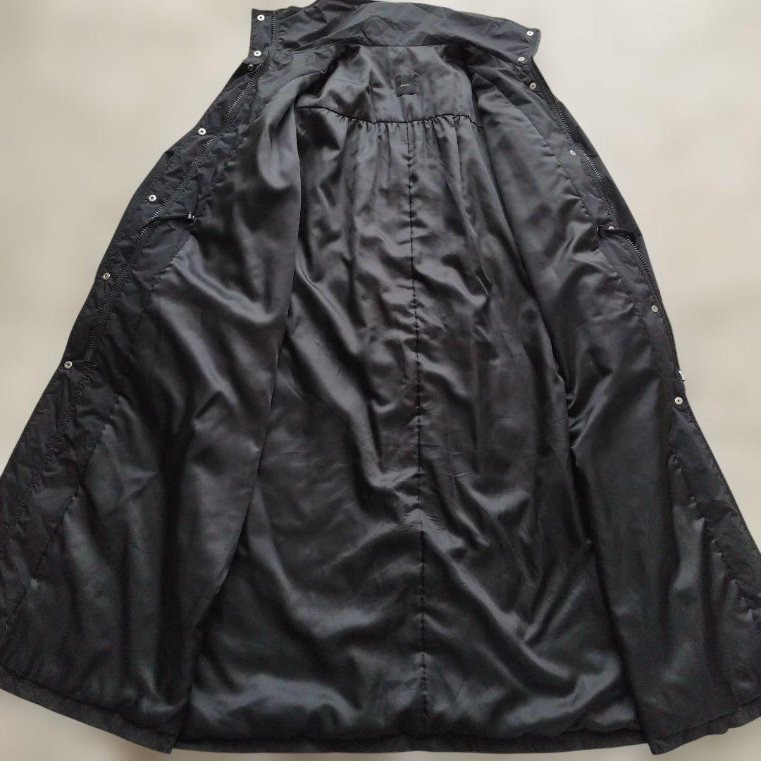 24年♡極美品✨スピックアンドスパン 撥水パディングコート ブラック 38
