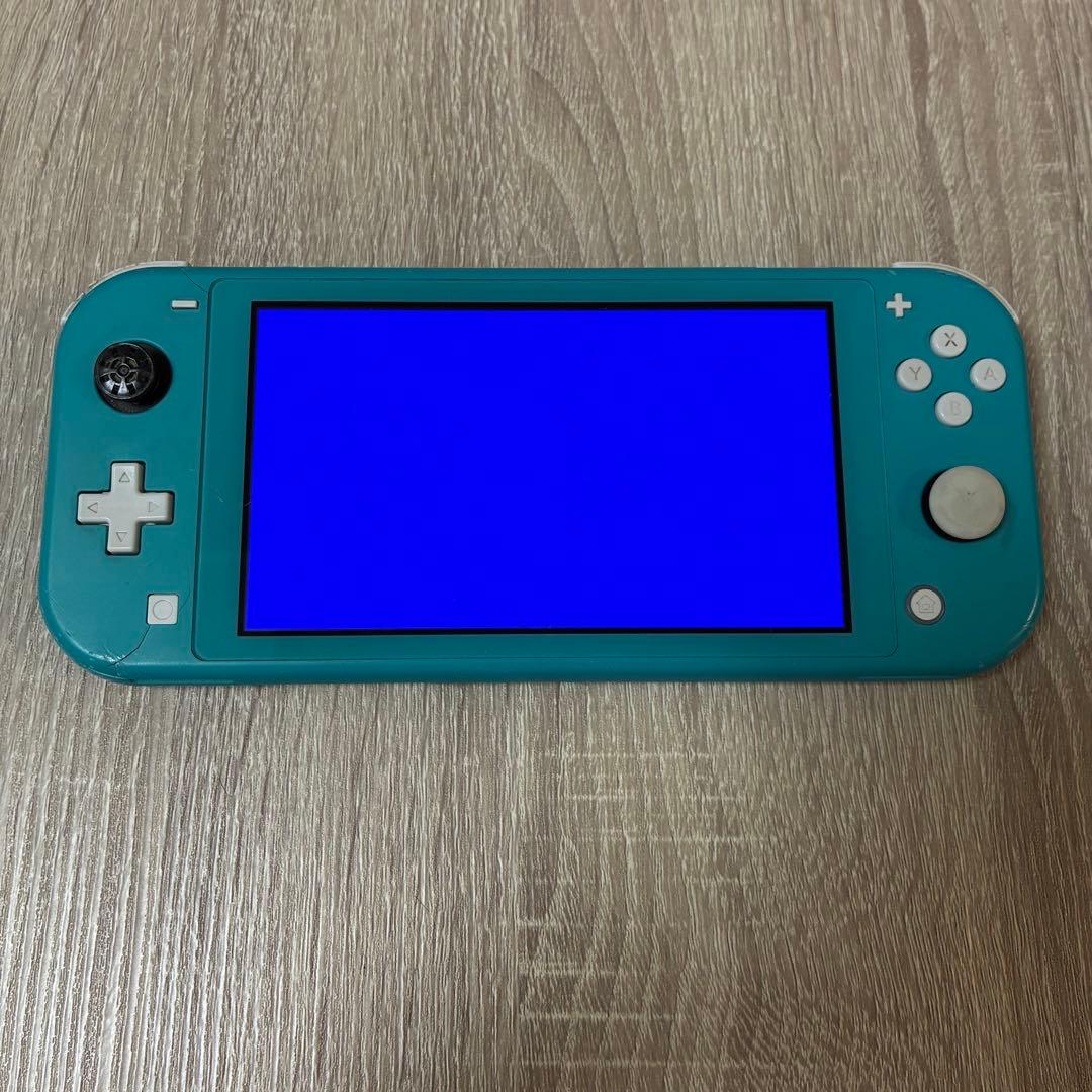 【ジャンク品】Switch Lite ターコイズ 青画面 部品取り