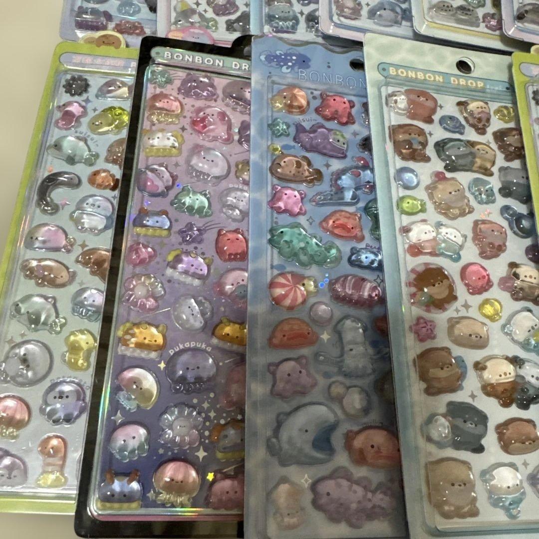 (39)ボンボンドロップシール　うるちゅるポップシール　ジュエルプチドロップ