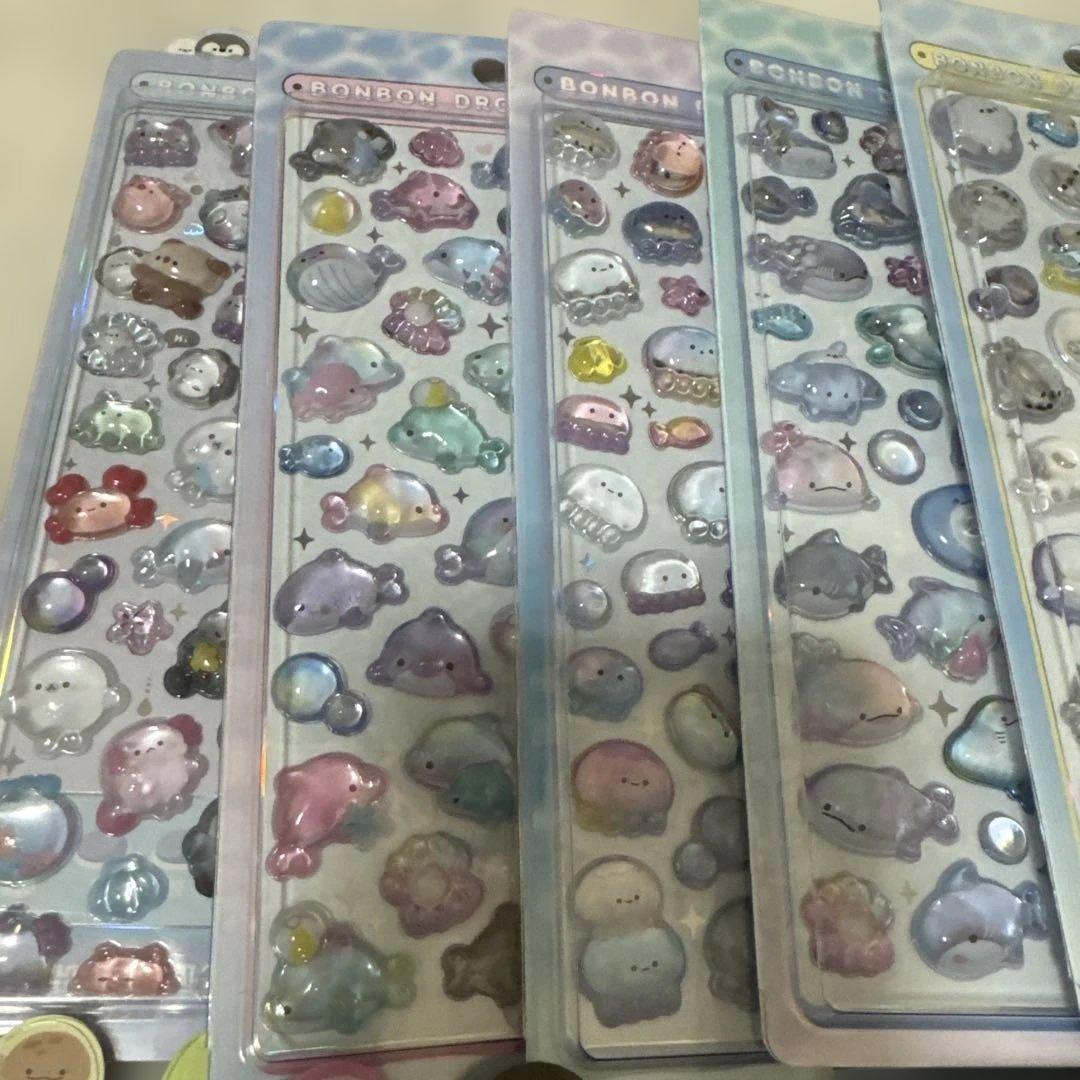 (39)ボンボンドロップシール　うるちゅるポップシール　ジュエルプチドロップ