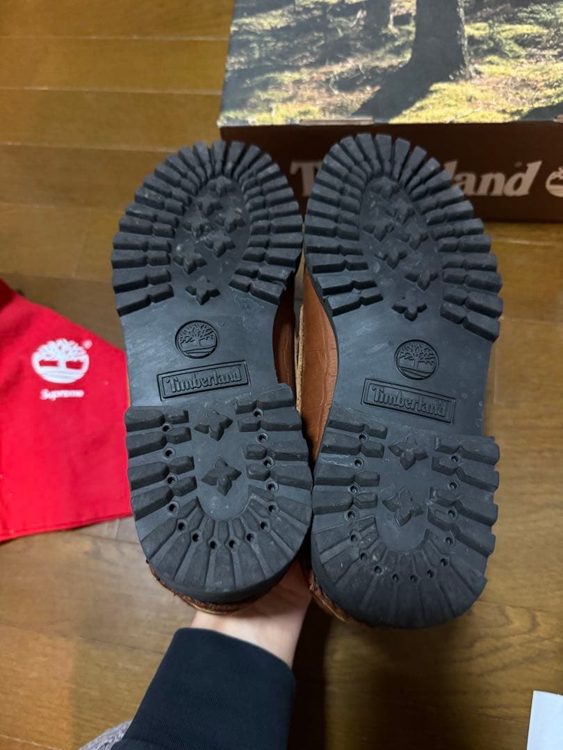 靴 supreme timberland 3eye classic lug