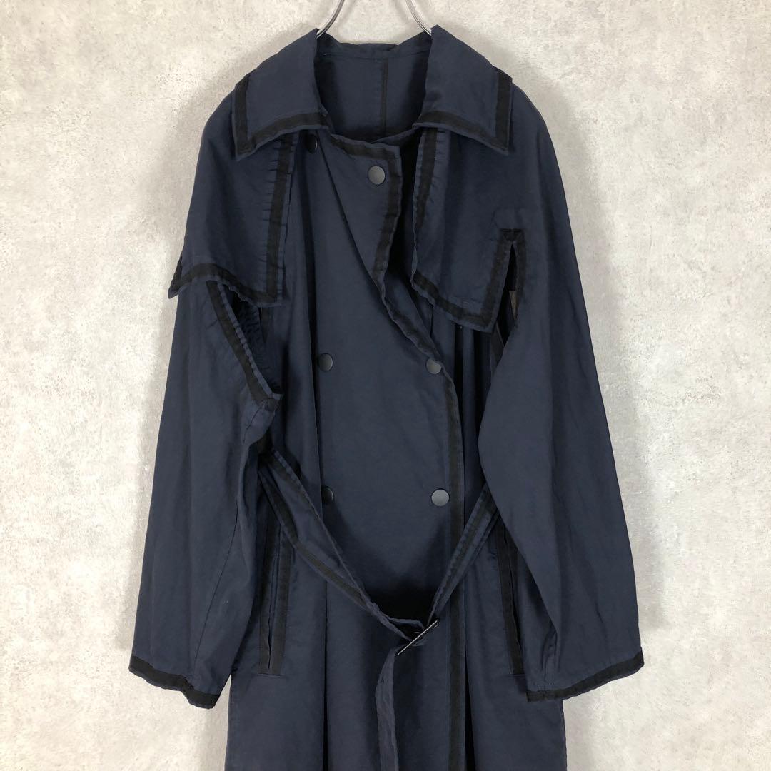 LIMI feu リミフゥ 2019SS ナイロン ロングトレンチコート