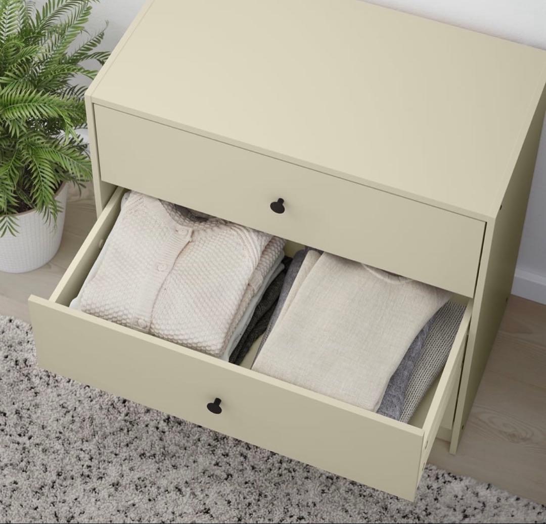 IKEA GURSKEN グールスケン(チェスト引き出し×3）ライトベージュ