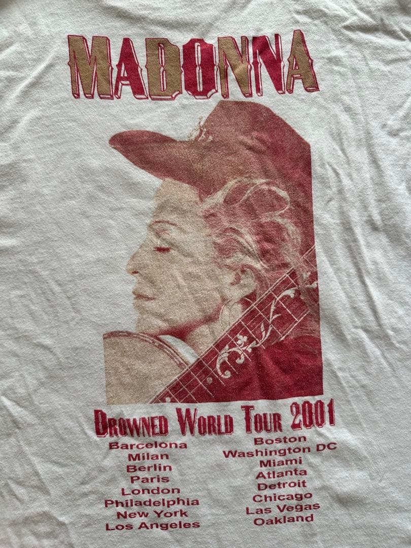トップス 90s MADONNA Drowned World Tour T 2001