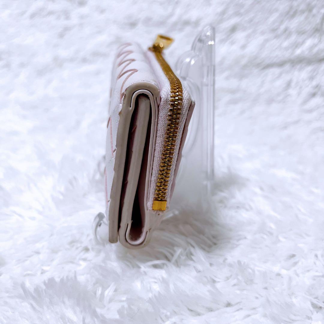 【定価7万】BOTTEGA ボッテガ コンパクトウォレット ライトピンク 春色