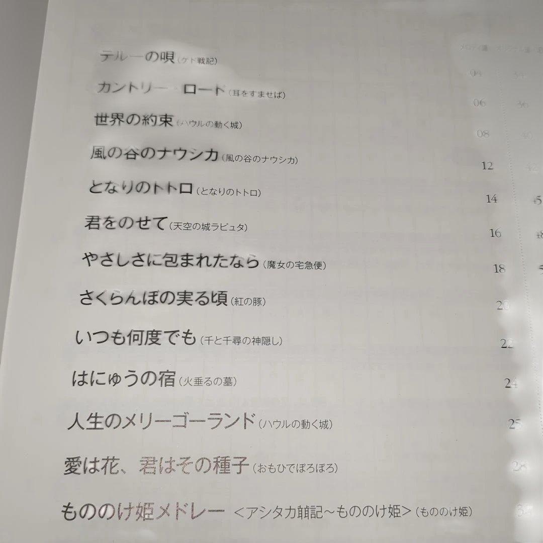 CD付　CHIBLI ジブリ・ザ・ハーモニカ 監修 大竹英二　YAMAHA