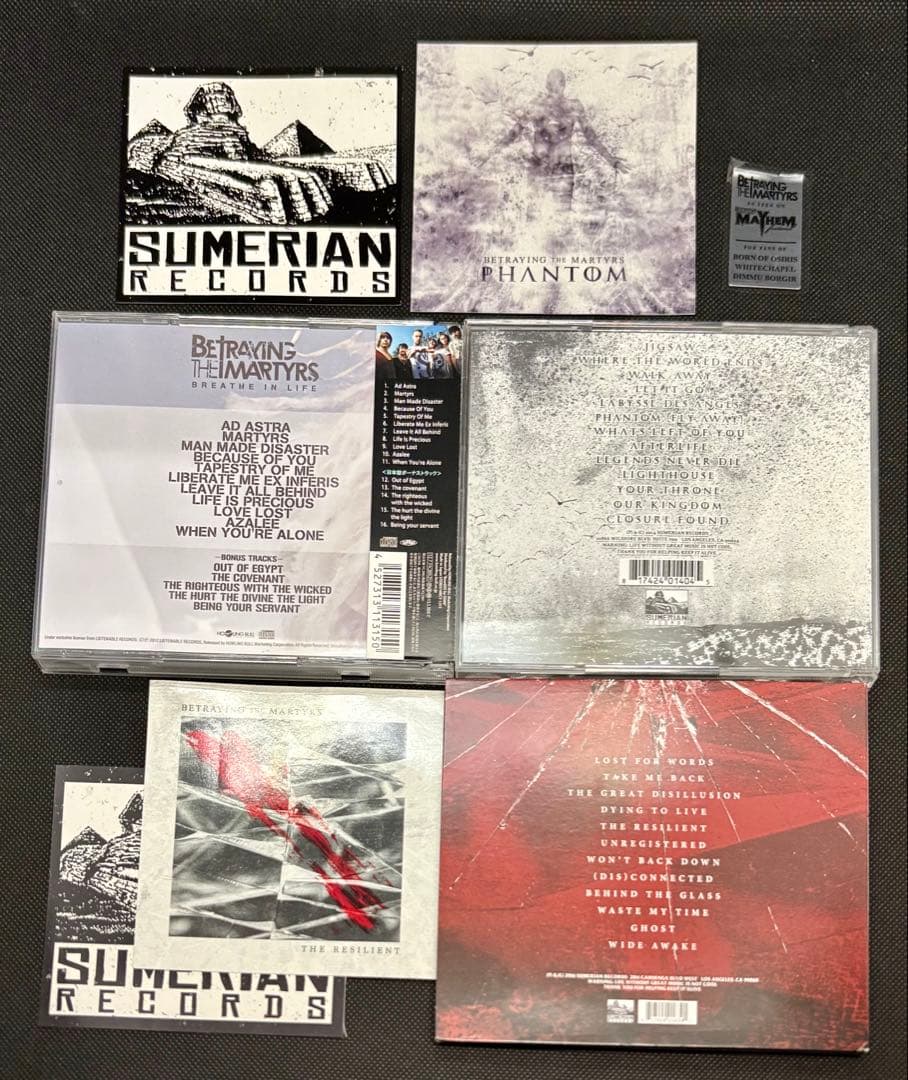 betraying the martyrs CD国内盤、国内未発売1st〜3rd