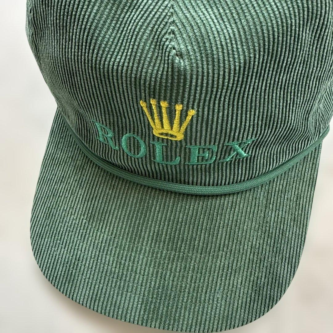 ロレックスROLEX 希少ノベルティキャップ　コーデュロイ　フリーサイズ　美品