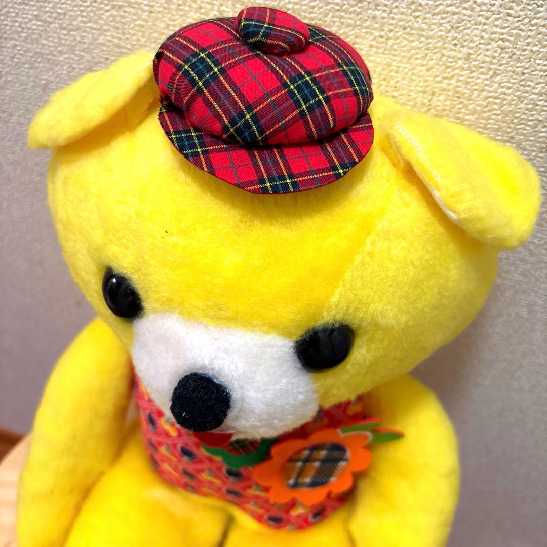 レトロ　ぬいぐるみ　くまさん　ちょっと　！❤️ハンドメイド　手作り ヴィンテージ