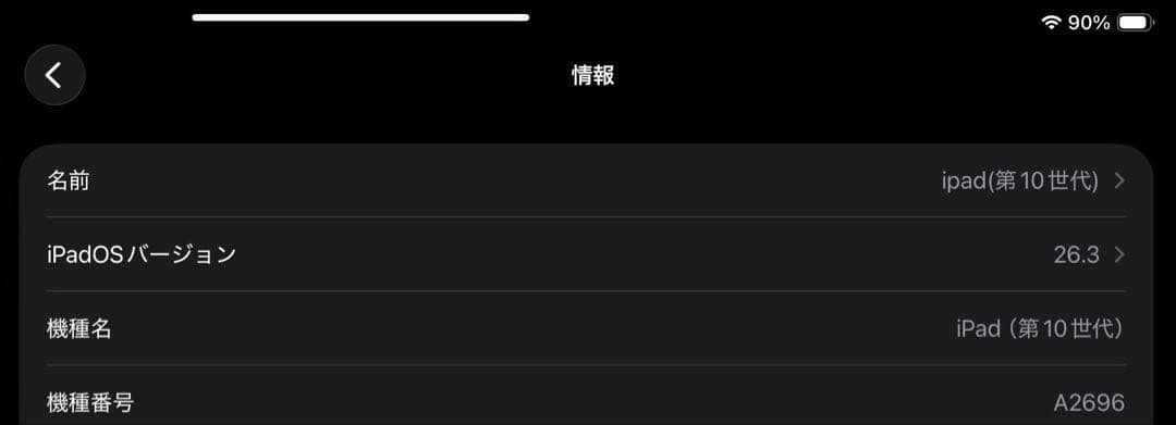 IPad 10.9インチ 第10世代 Wi-Fi 64GB【A2696】