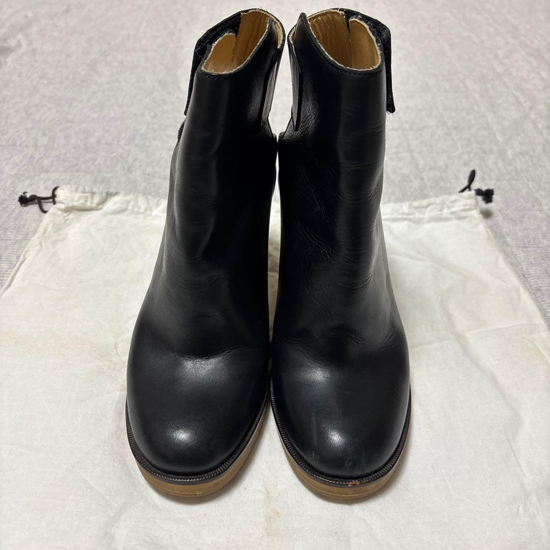 MM6 Maison Margiela レザー　アンクルブーツ　ブラック　36