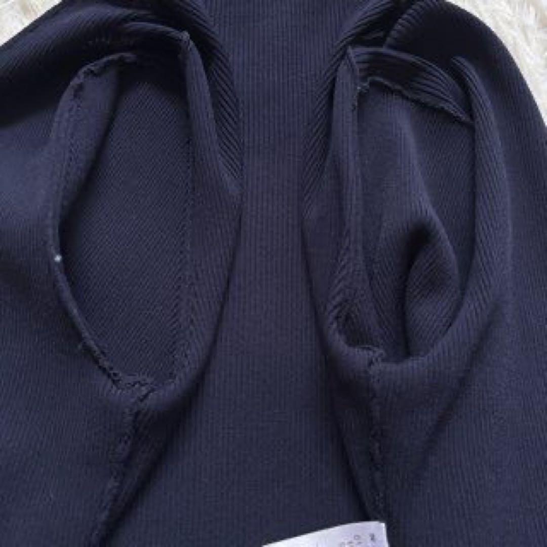 TOCCA 美品 23AW ROMANCEボレロ M リボン袖 濃紺 洗える