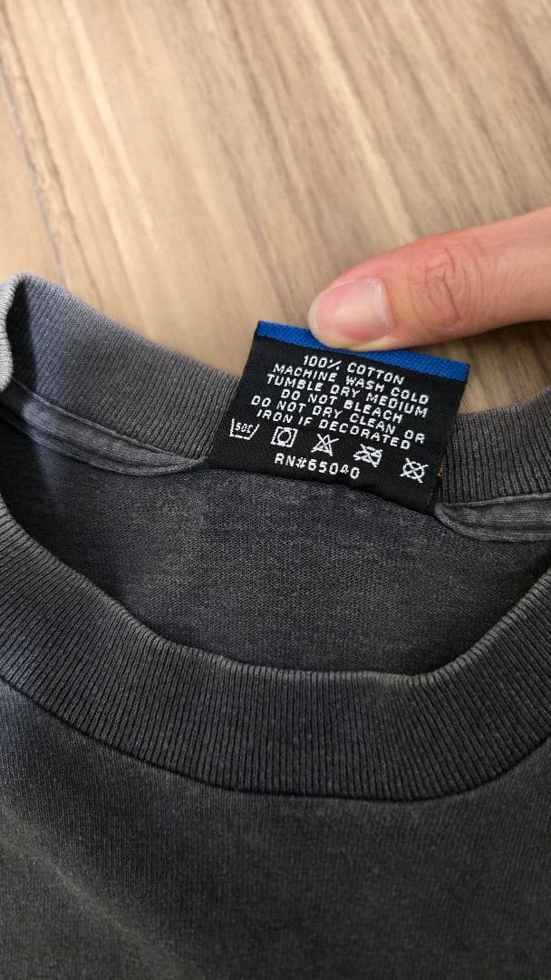 90s フェードTシャツ made in USA シングルステッチバックプリント