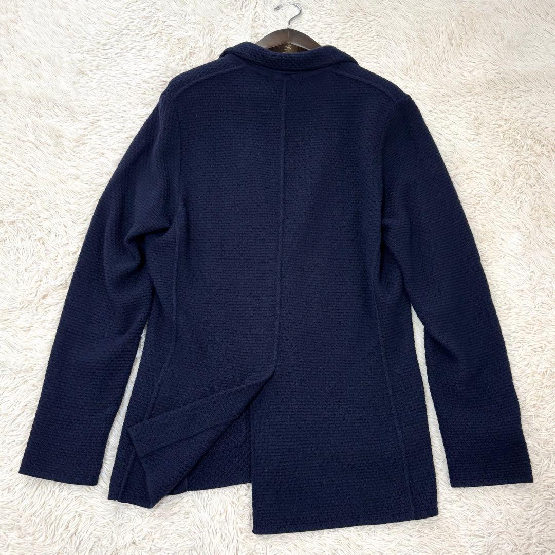 LARDINI ラルディーニ テーラードジャケット ネイビー アルパカ ウール