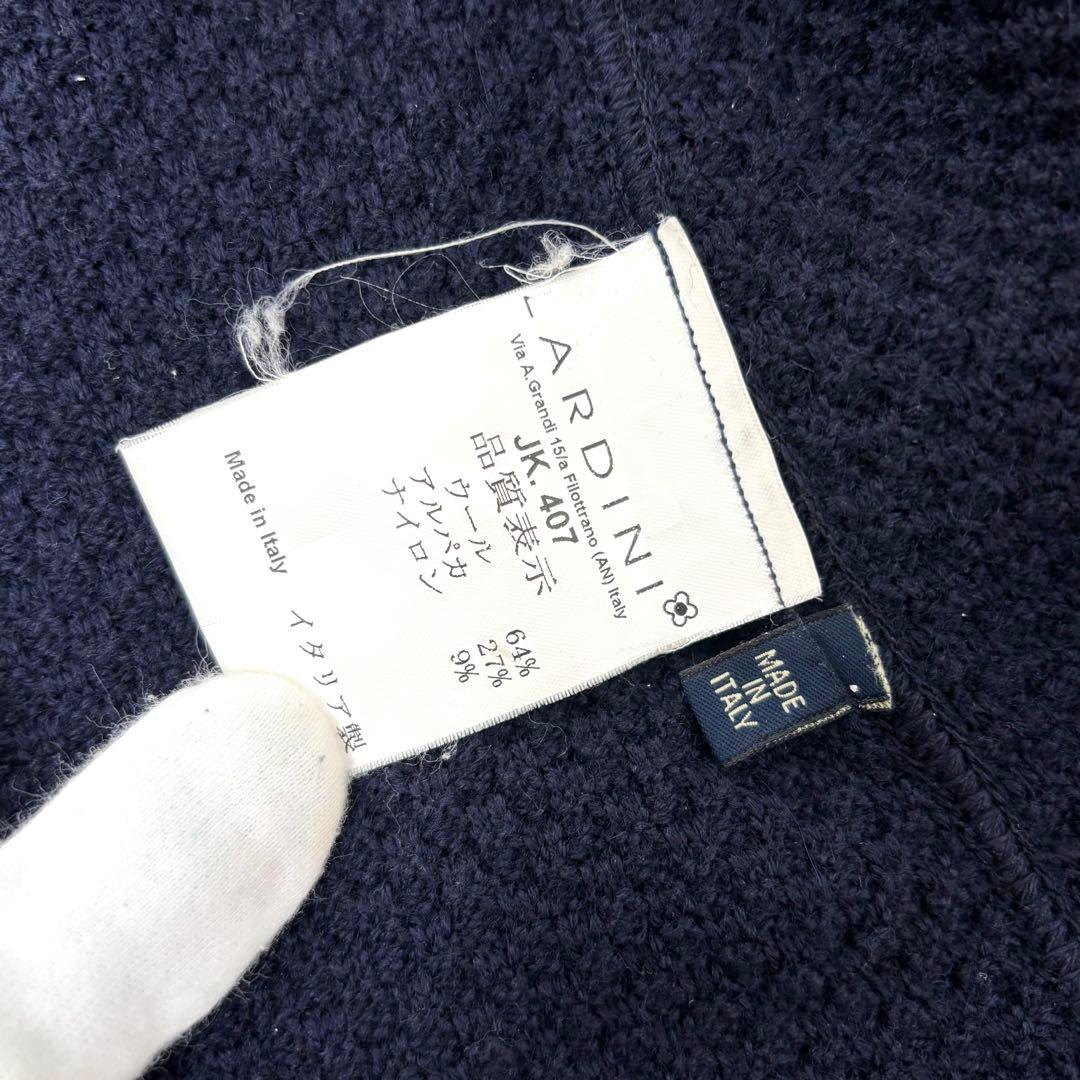 LARDINI ラルディーニ テーラードジャケット ネイビー アルパカ ウール
