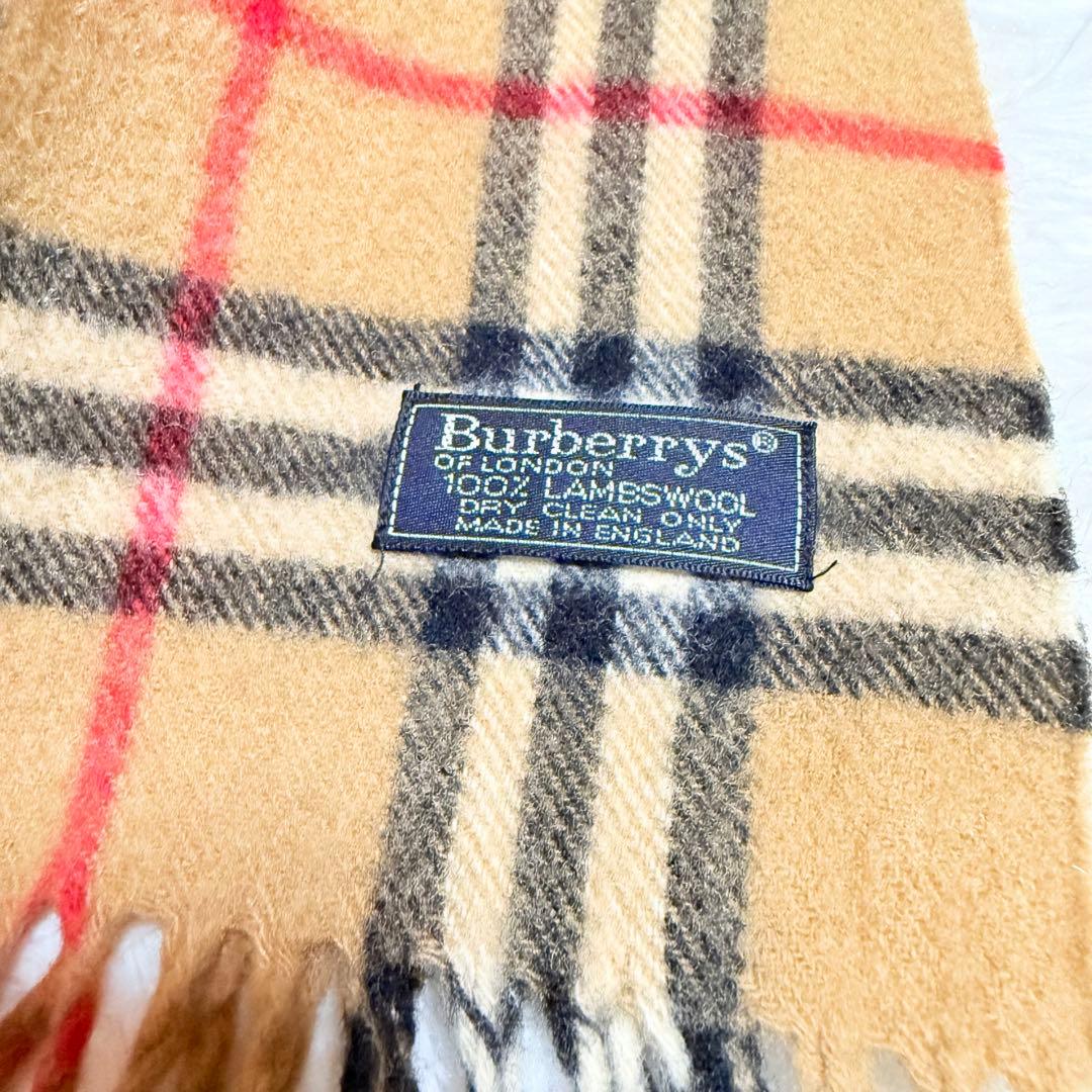 ✨ BURBERRY バーバリー ✨ ノバチェクマフラー ベージュ ラムウール