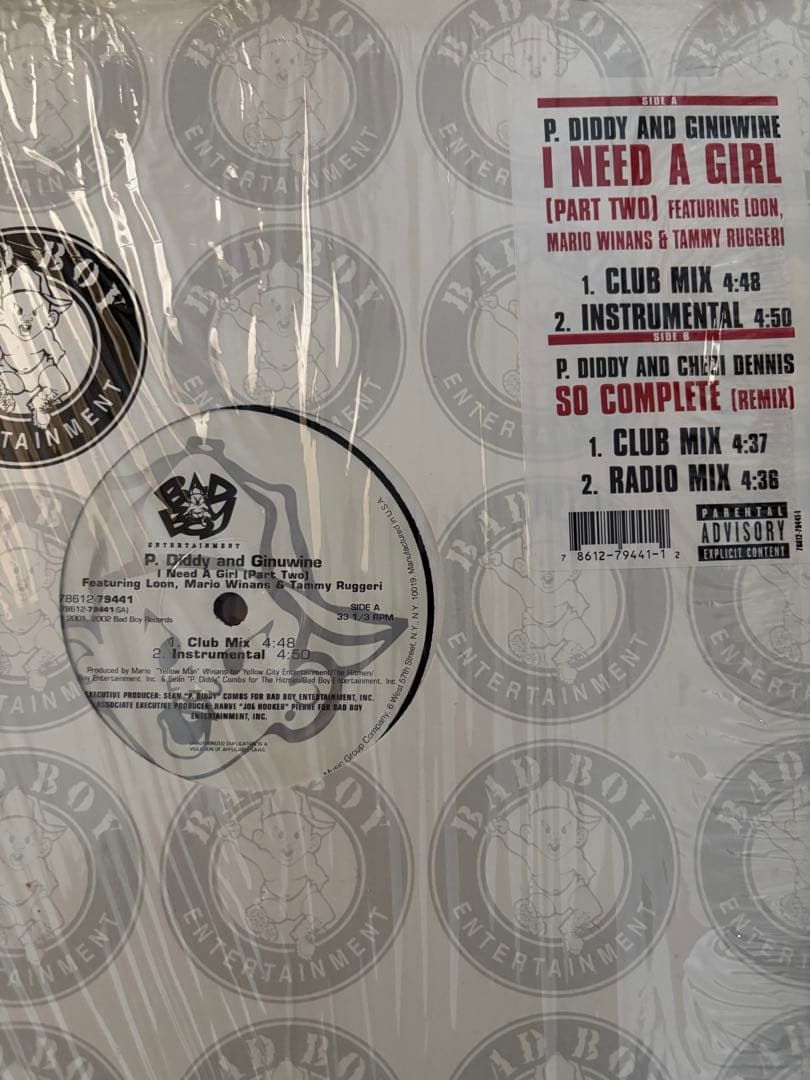 P. Diddy I Need a Girl pt1,2 12インチレコード
