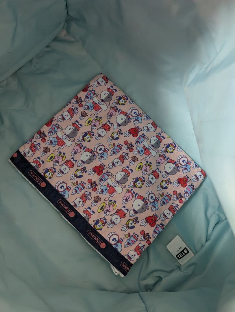 【美品】レスポートサック BT21 ボストンバッグ　BTS ポーチ付きlarge