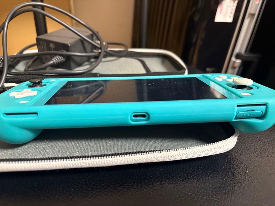 Nintendo Switch Lite ターコイズ ケース カバー　充電器付き
