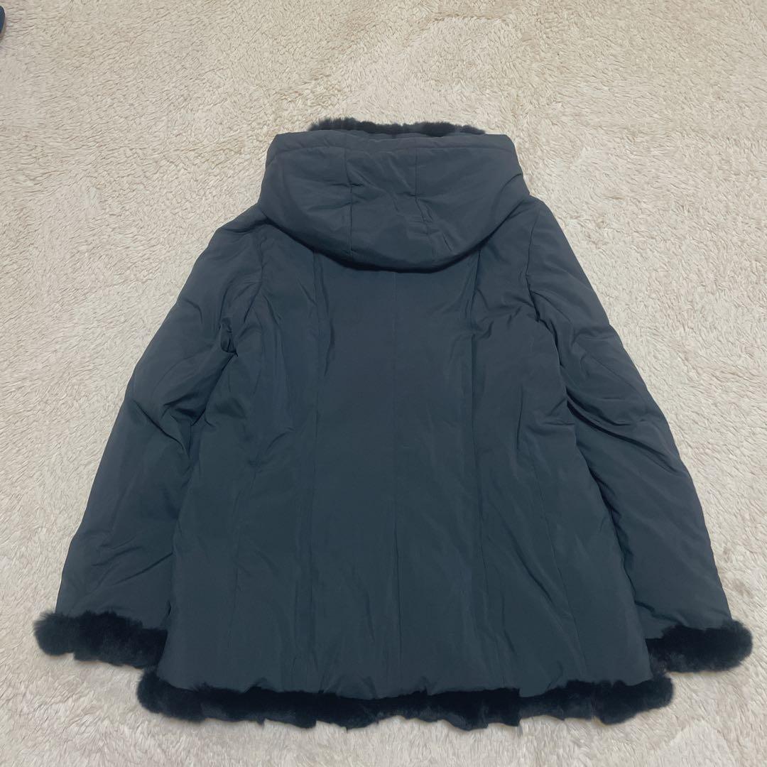 ♡美品♡ SCAPA スキャパ　大きいサイズ44 ダウンコート　Aライン　黒