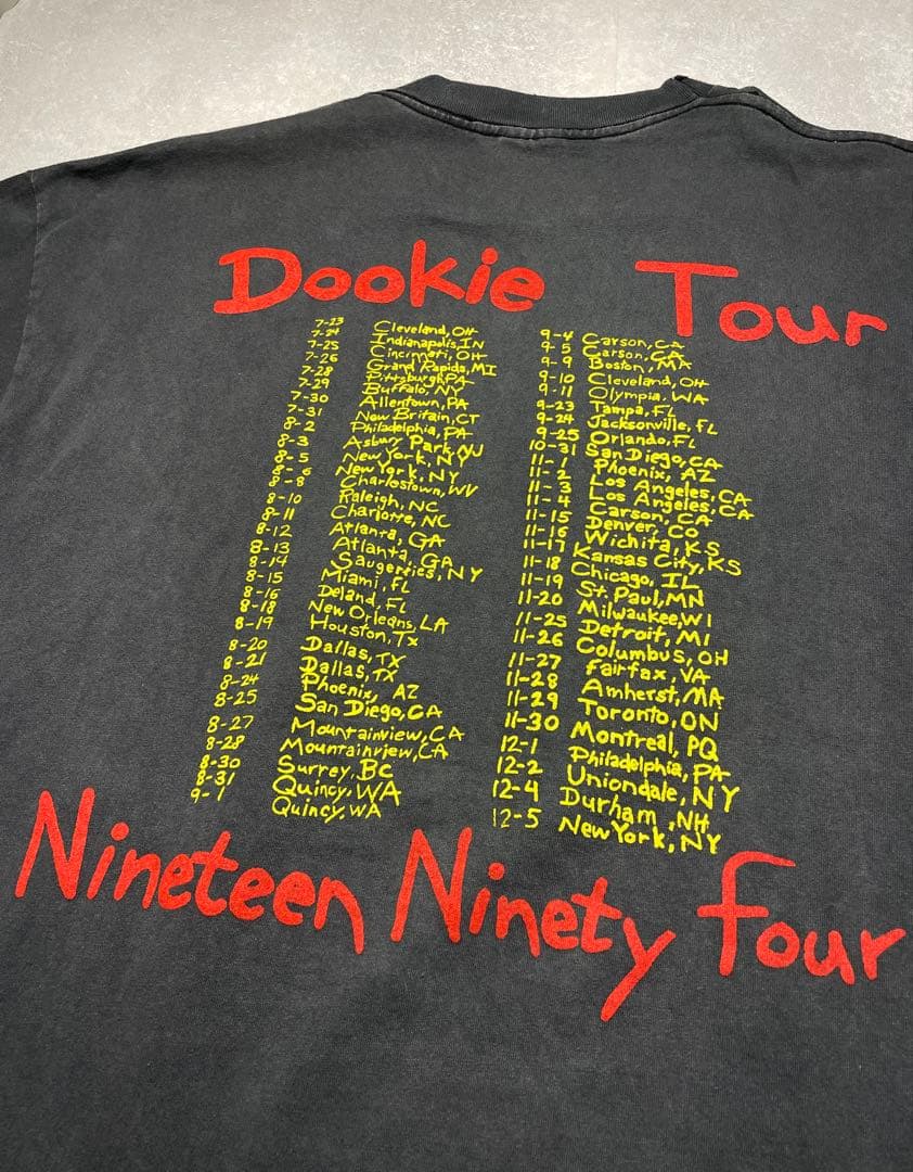 Green Day DOOKIE ツアーT BROCKUM シングルステッチ