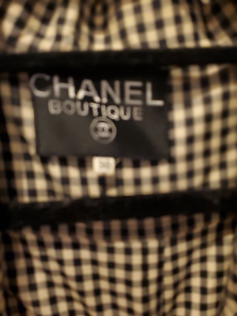CHANEL ギンガムチェック トレンチコート