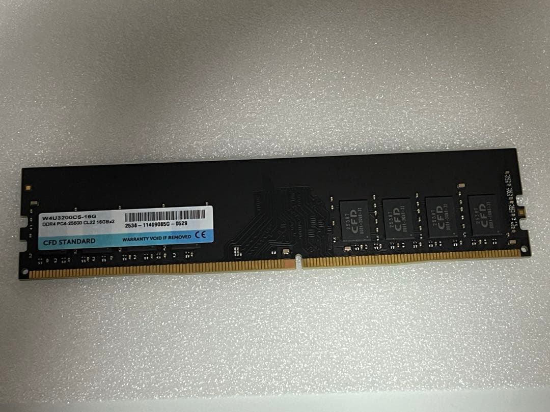 CFD DDR4メモリ16GBx2