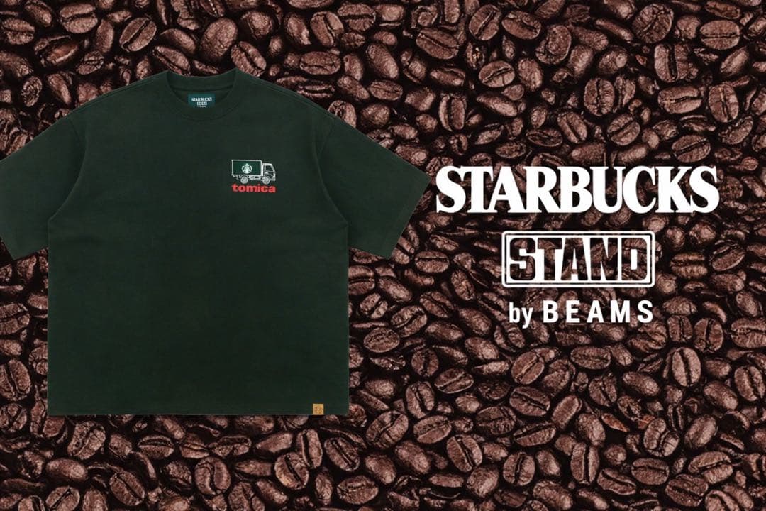 STARBUCKS BEAMS トミカ トラック Tシャツ A GREEN XL