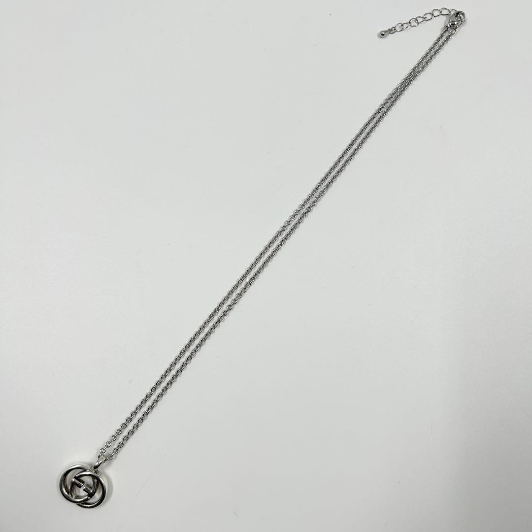 美品✨　グッチ　ネックレス　インターロッキング　シルバー GG Ag 925