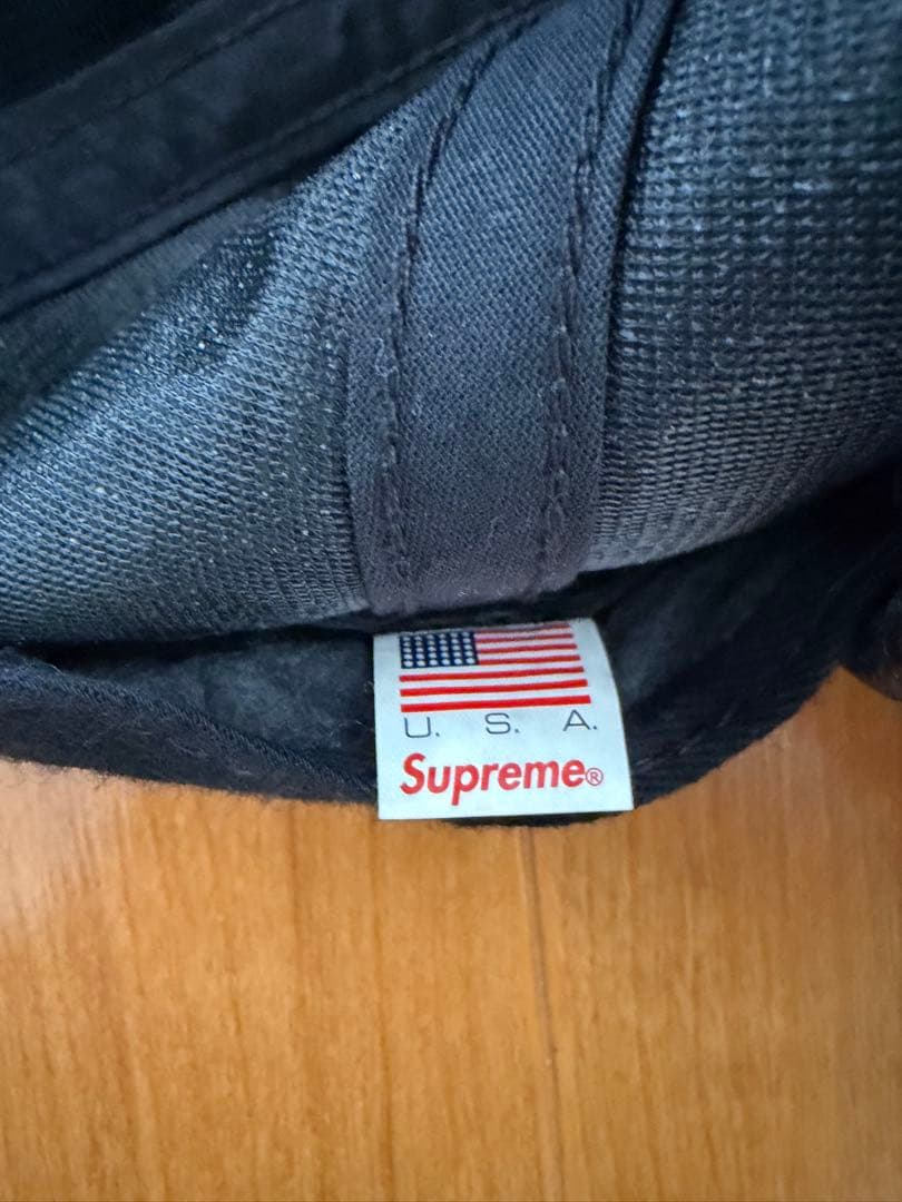 帽子 Supreme Leather Classic Logo 6-Panel Cap