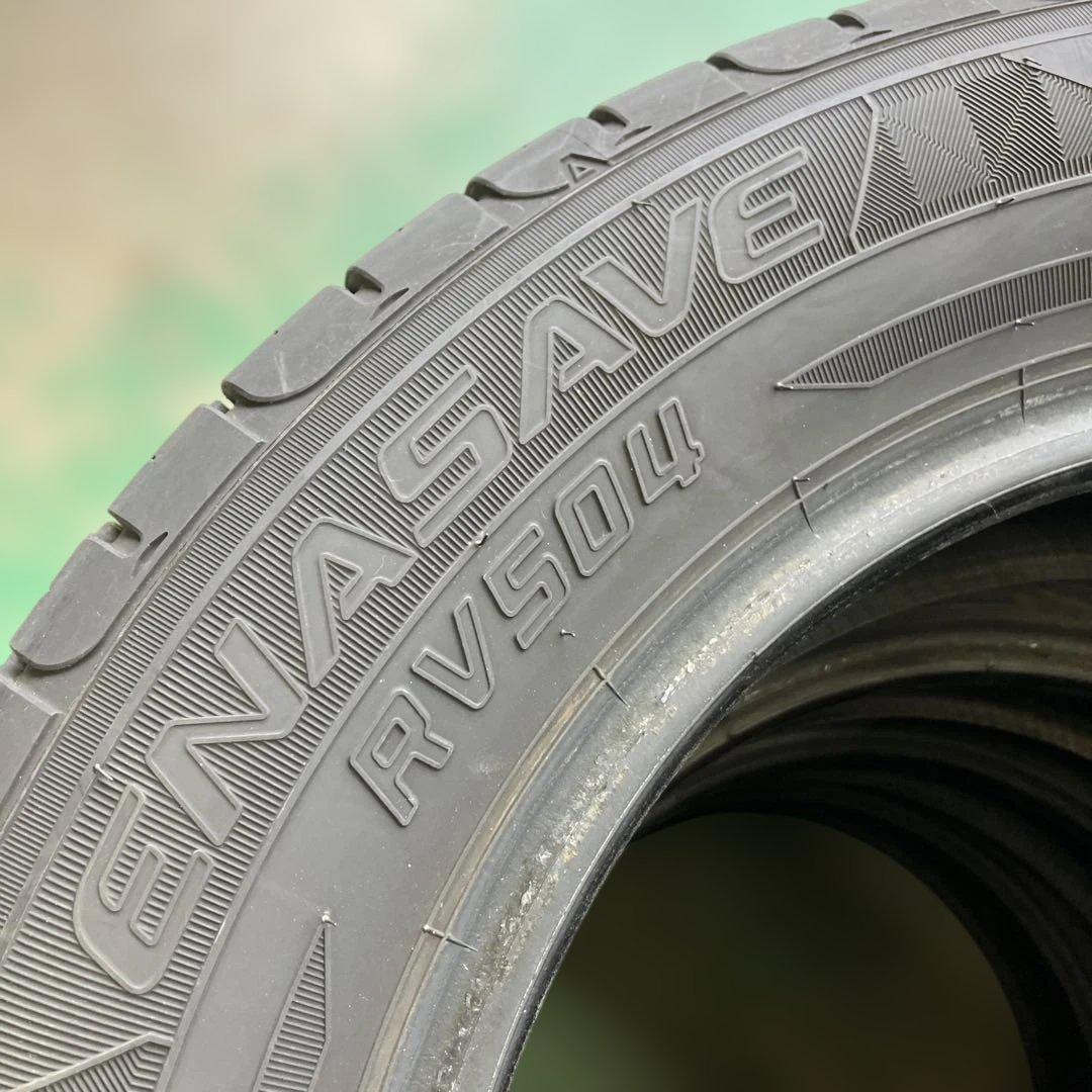 ダンロップ RV504 195/65R15 15年製 4本セットバリ山夏タイヤ