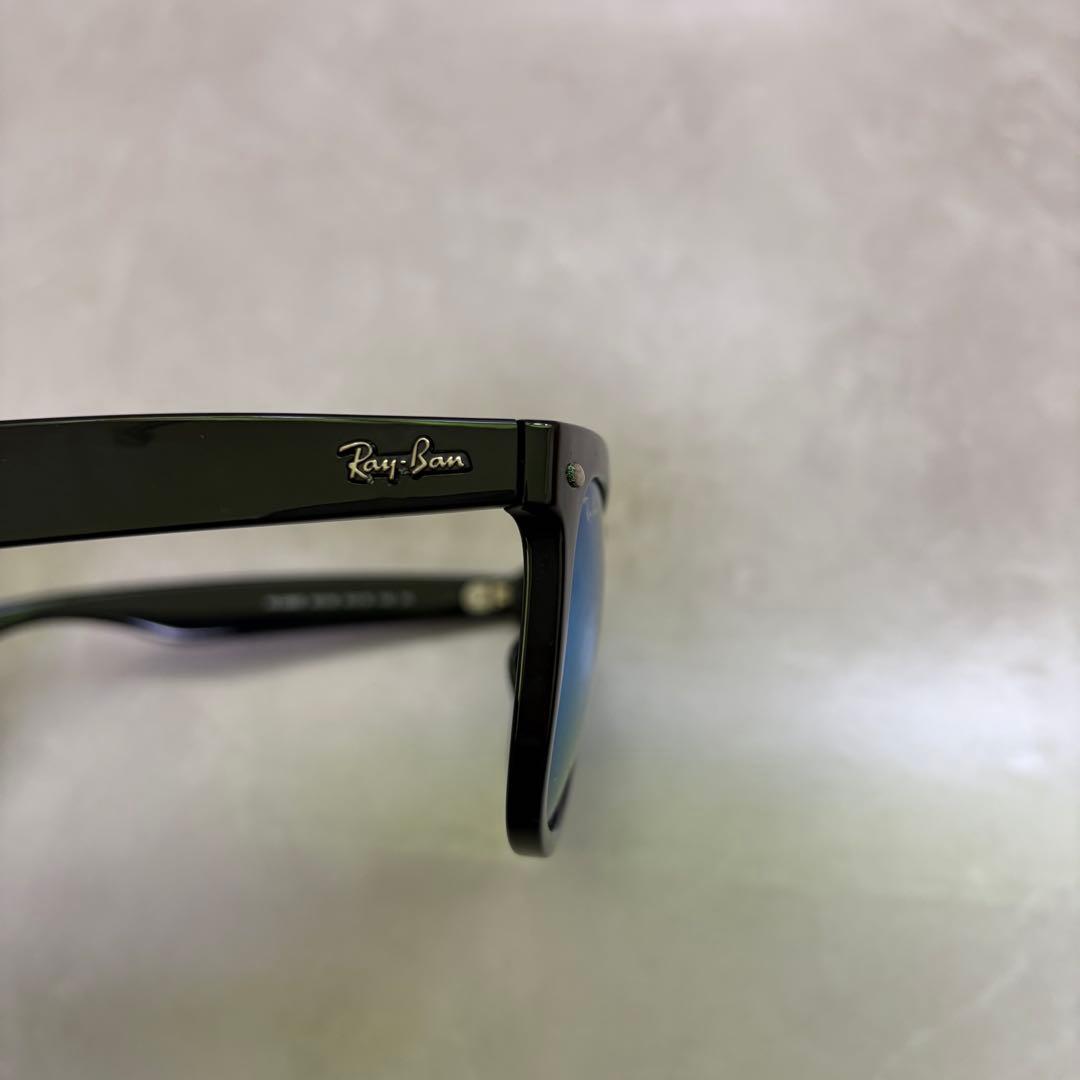 美品　Ray-Ban ブルーレンズ サングラス　ウェイファーラー　ブラック
