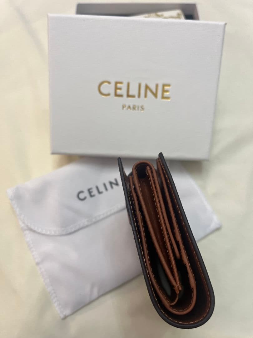 CELINE セリーヌ レザー ミニ財布