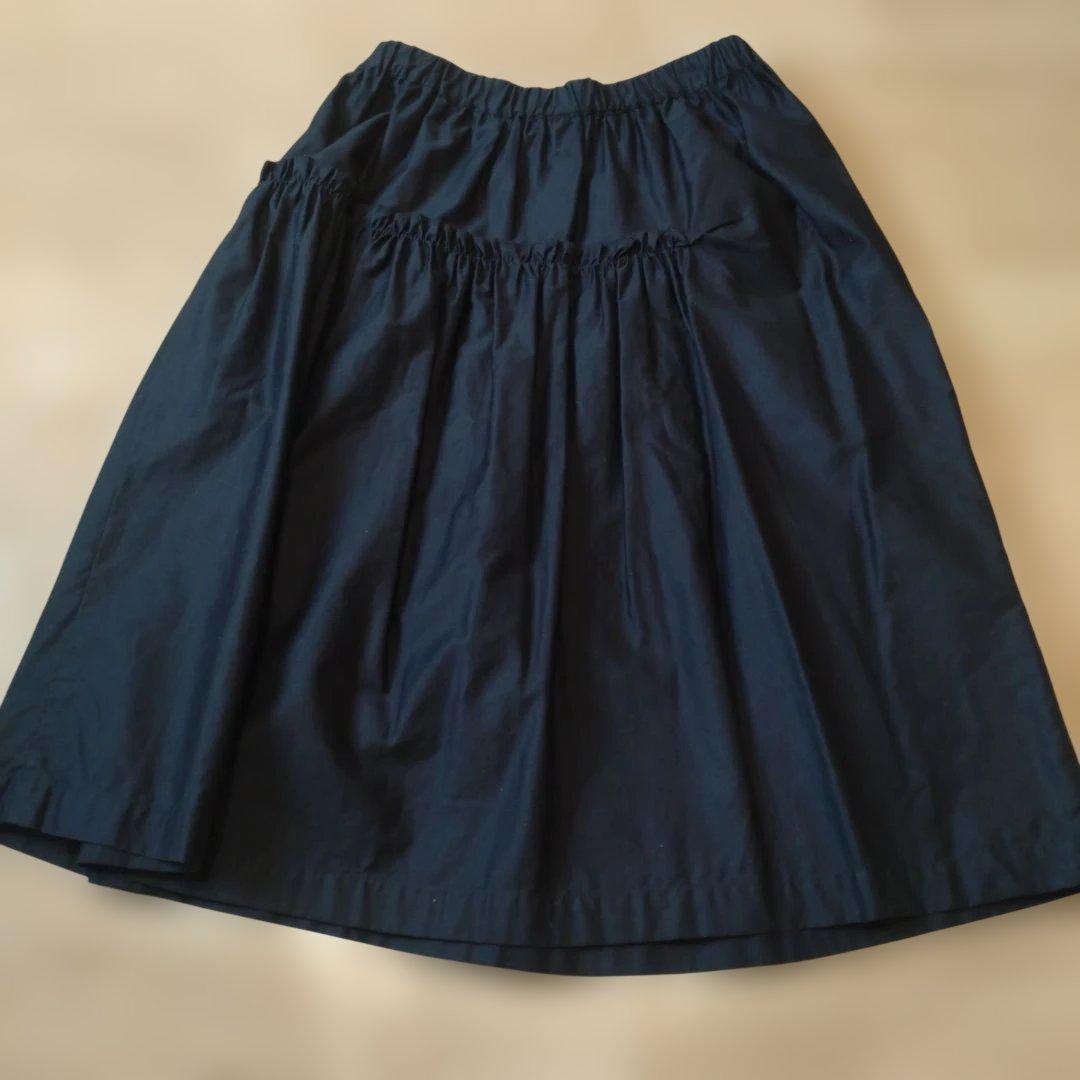 COMME des GARÇONS コムコム　ギャザー　スカート　黒