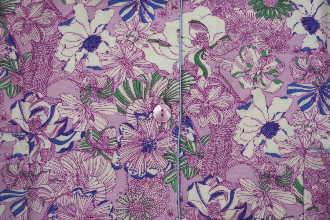 【新品】リバティ LIBERTY fabric　秋冬物厚手スムースパジャマ（L)
