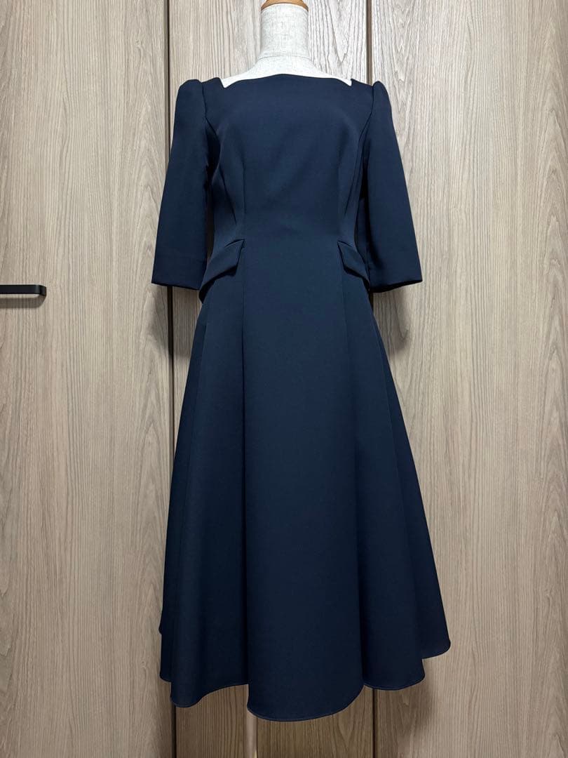 CELFORD トリプルクロスワンピース　濃紺　ネイビー