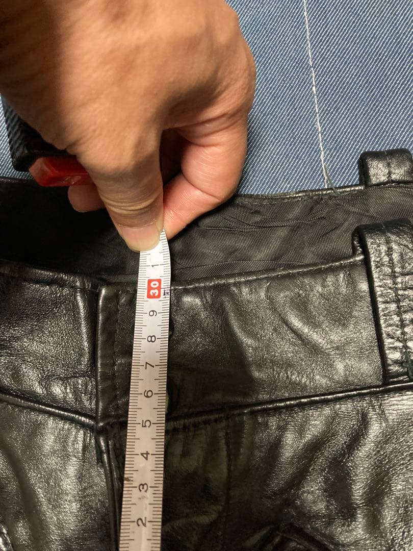 美品！キャルレザー　cal leather ビンテージレザーパンツ