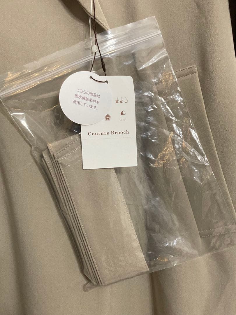 【新品】couture brooch キャンディースリーブロングトレンチコート