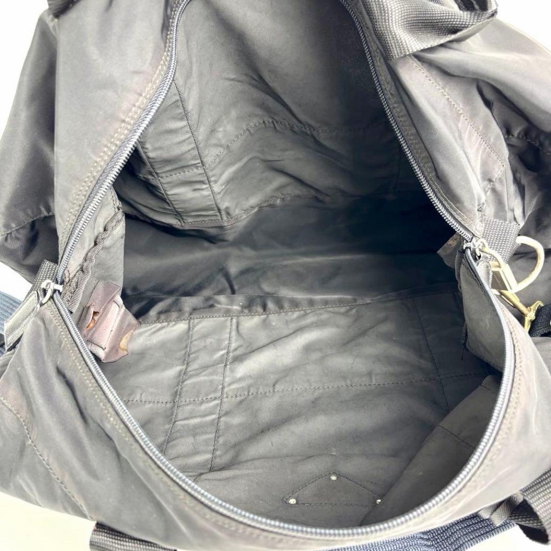 美品 PRADA プラダ 2way ボストンバッグ テスートナイロン レザー