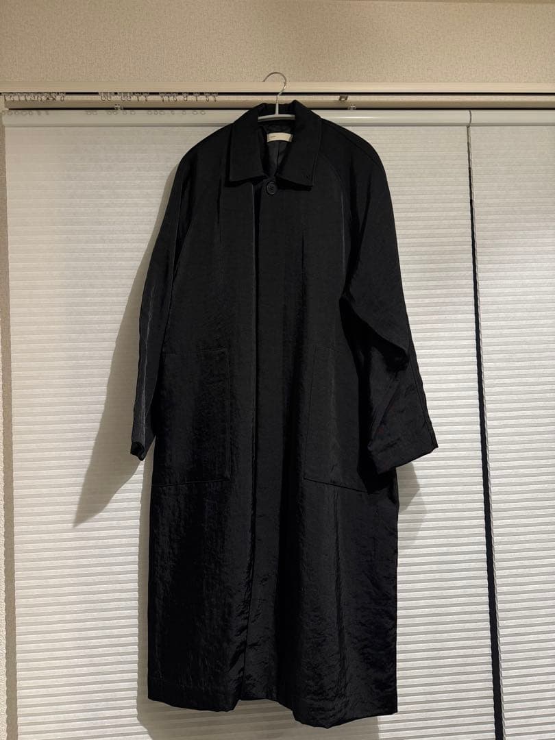 s*i様 enof twill long coat Mサイズ　ブラック