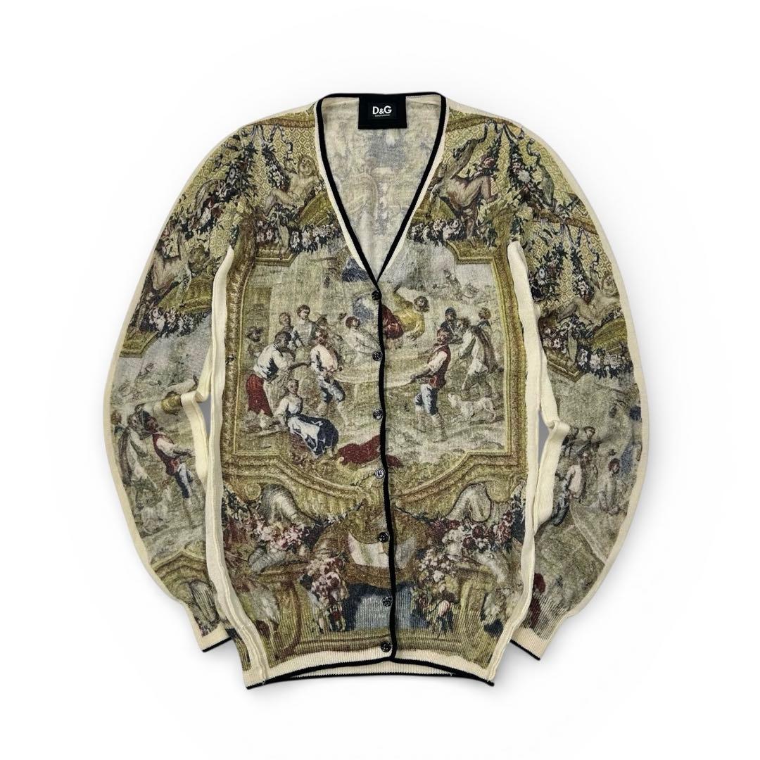 DOLCE&GABBANA 西洋絵画 ニットカーディガン